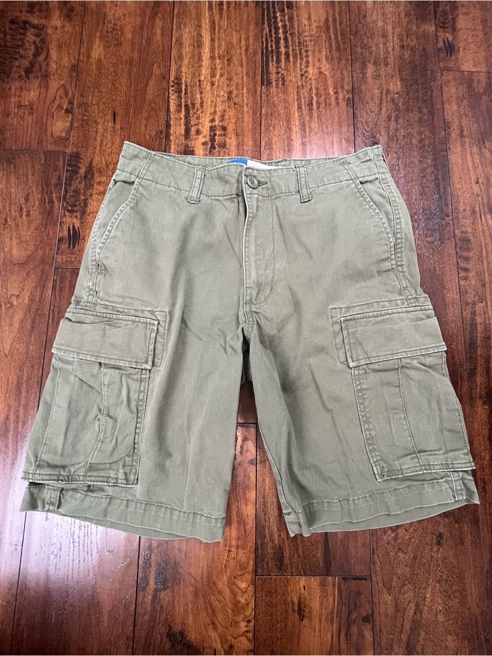 OLD NAVY Men’s Shorts Lived-In Straight Cargo Army Green Stretch Size 31